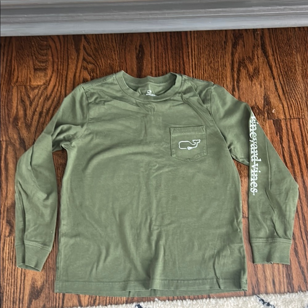Vineyard Vines Green Long Sleeve Tee Boys